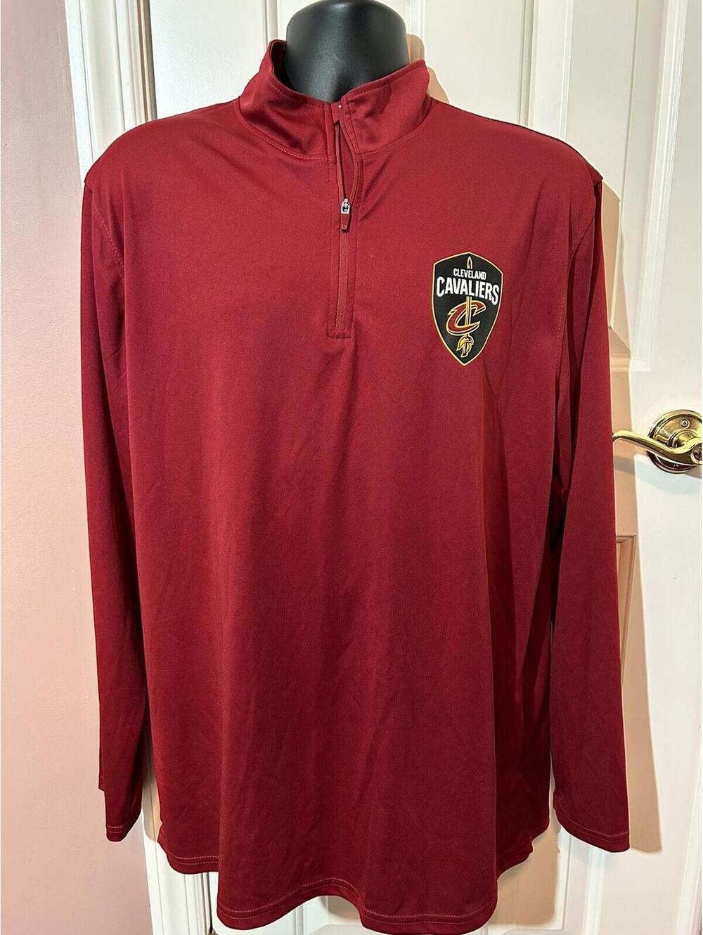 NBA Ultra Game 1/4 Zip Pullover Mens XL Cleveland Cavaliers Jacket